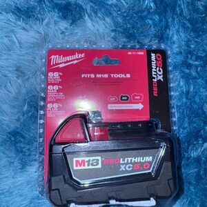 Milwaukee M18 REDLITHIUM XC5.0 Battery Pack - Black and Red